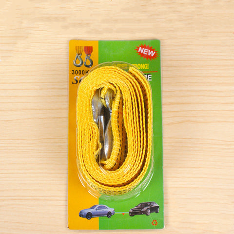Car Tow Rope 3 Meters Thick and Powerful Fluorescent Nylon Tow Rope