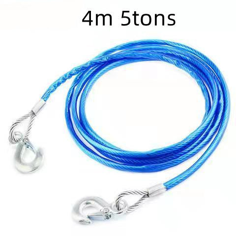 Car Tow Rope 3 Meters Thick and Powerful Fluorescent Nylon Tow Rope