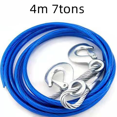 Car Tow Rope 3 Meters Thick and Powerful Fluorescent Nylon Tow Rope