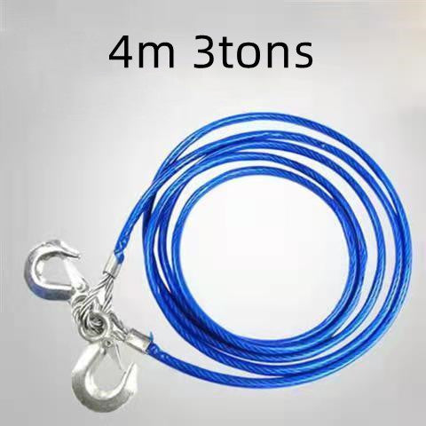 Car Tow Rope 3 Meters Thick and Powerful Fluorescent Nylon Tow Rope