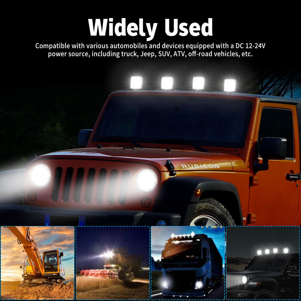4x 48W Led Arbeitsscheinwerfer Offroad Scheinwerfer 12V 24V Traktor LKW Bagger